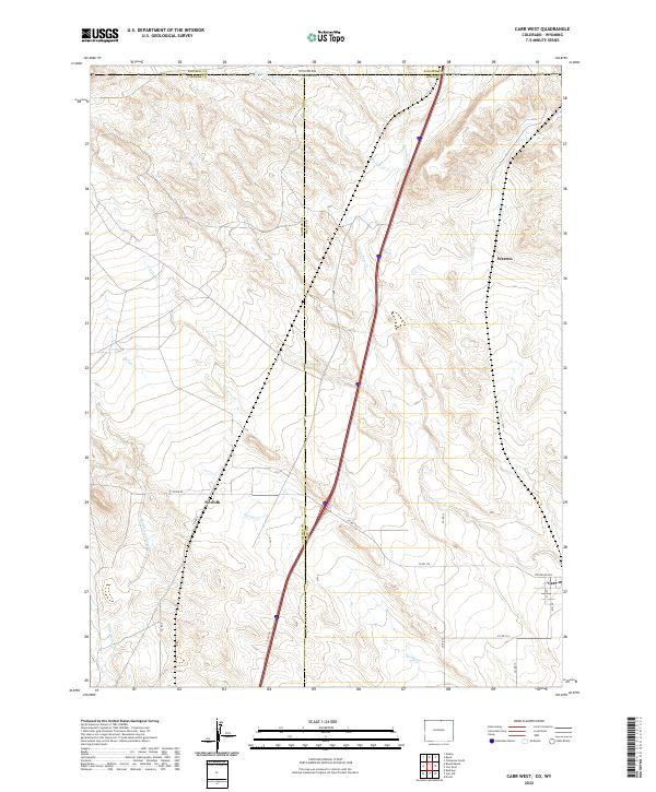USGS Topographic Map – Carr West