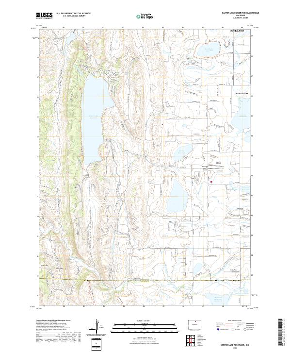USGS Topographic Map – Carter Lake Reservoir