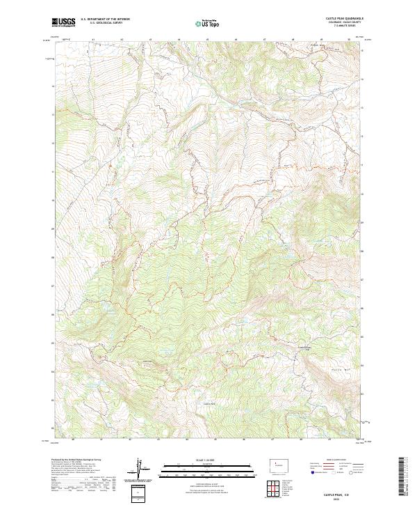 USGS Topographic Map – Castle Peak