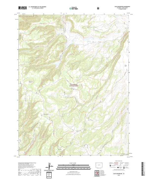 USGS Topographic Map – Casto Reservoir