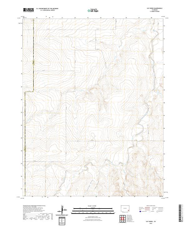 USGS Topographic Map – Cat Creek