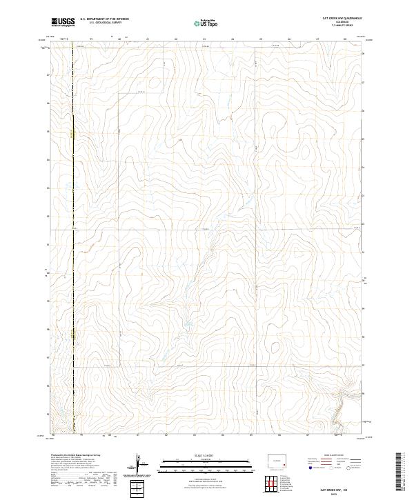 USGS Topographic Map – Cat Creek NW