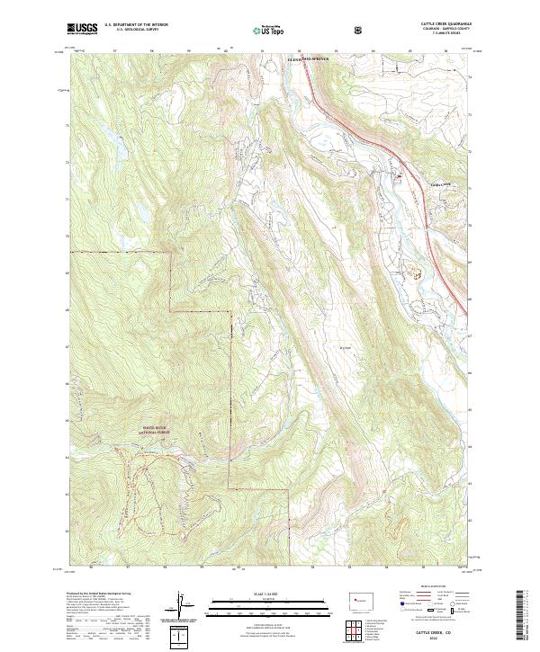 USGS Topographic Map – Cattle Creek