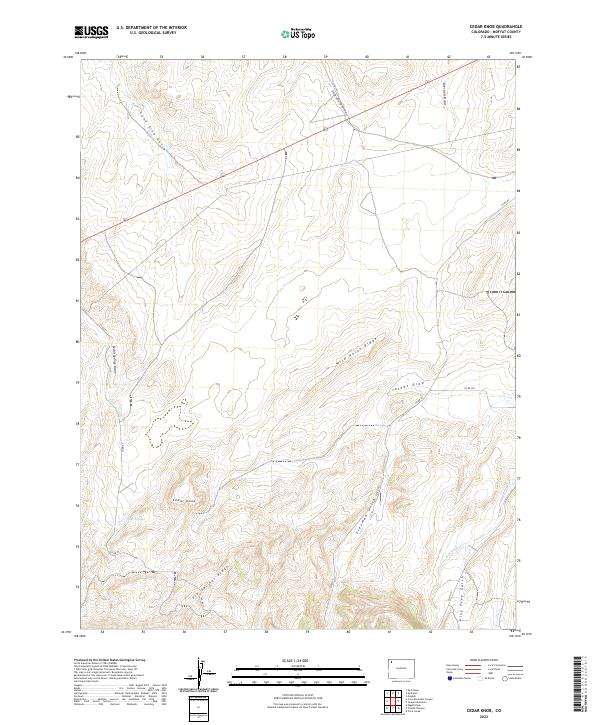 USGS Topographic Map – Cedar Knob