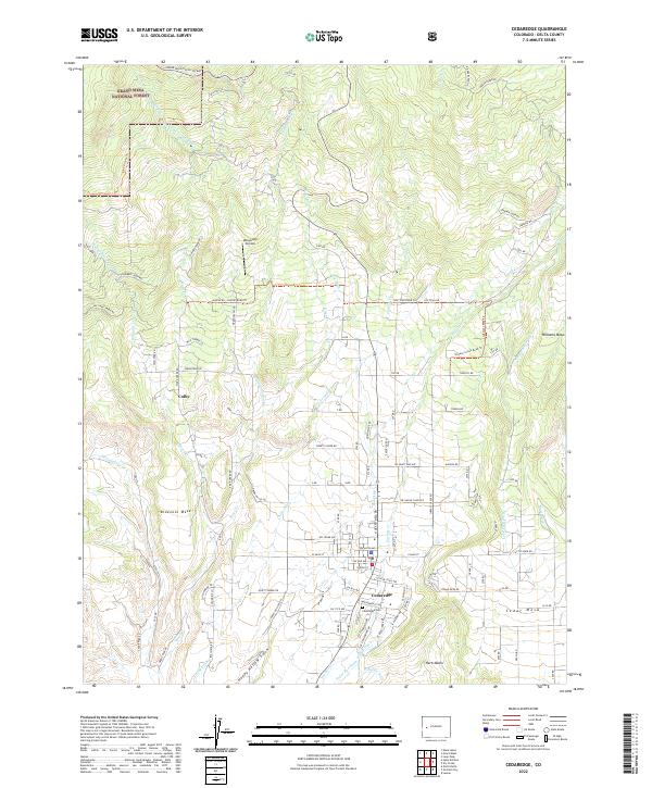 USGS Topographic Map – Cedaredge