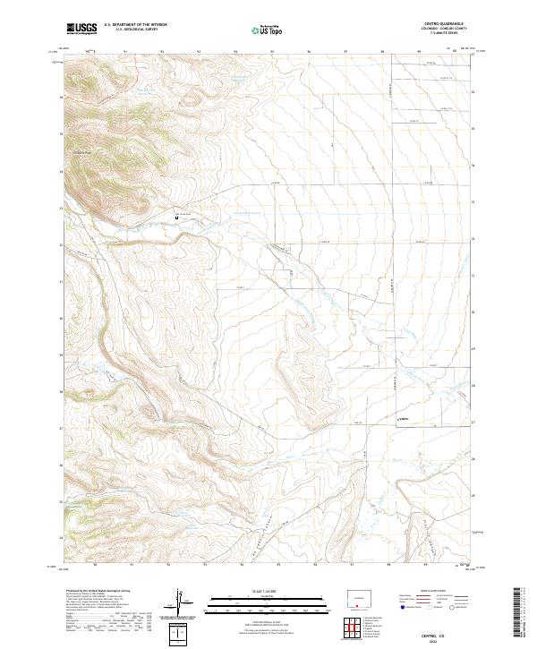 USGS Topographic Map – Centro