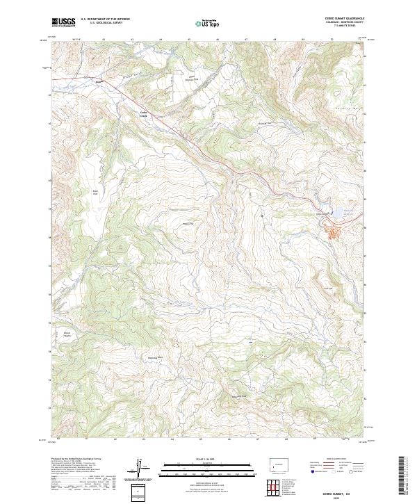 USGS Topographic Map – Cerro Summit