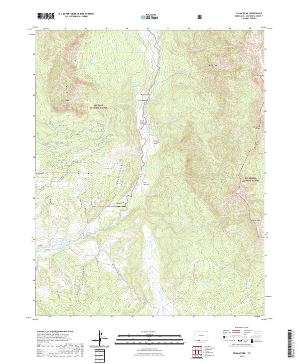 USGS Topographic Map – Chama Peak