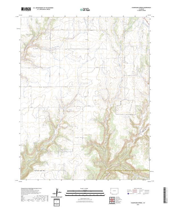 USGS Topographic Map – Champagne Spring