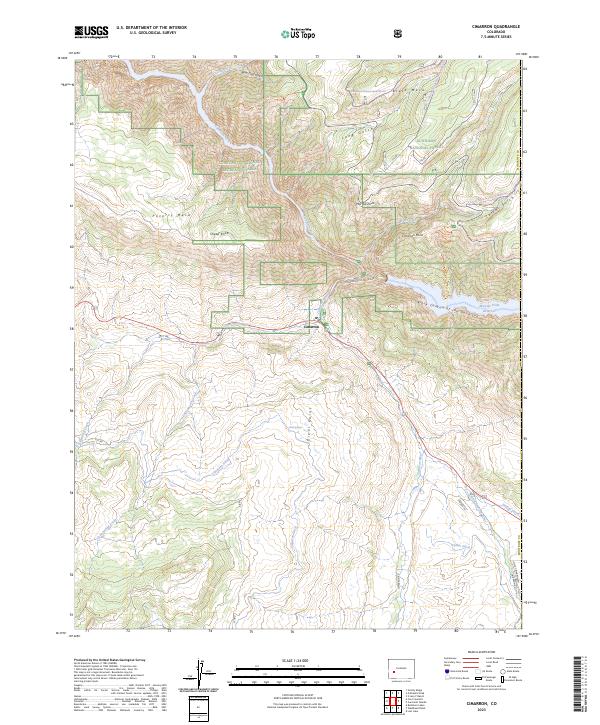 USGS Topographic Map – Cimarron