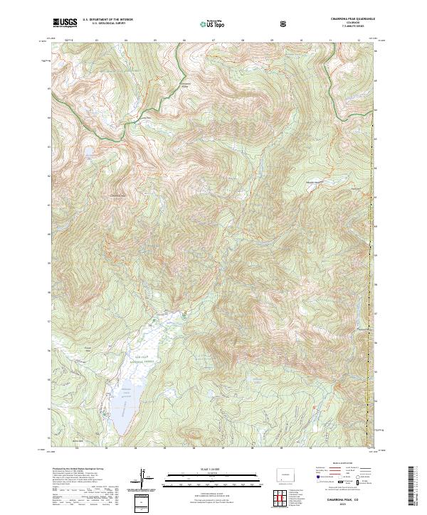 USGS Topographic Map – Cimarrona Peak
