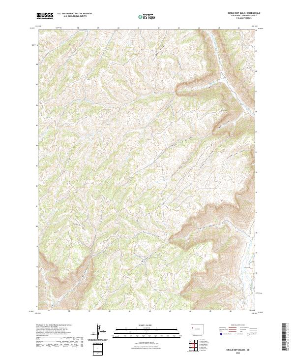 USGS Topographic Map – Circle Dot Gulch