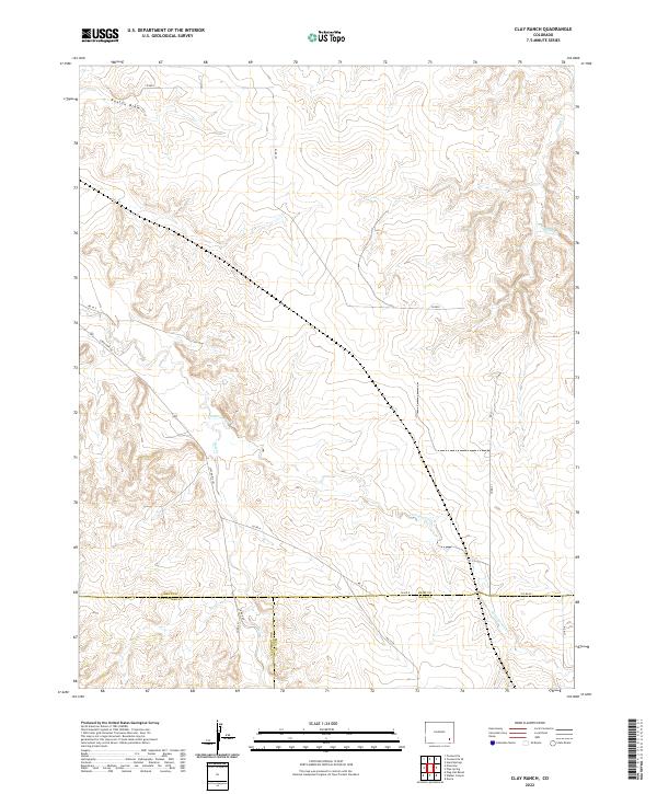 USGS Topographic Map – Clay Ranch