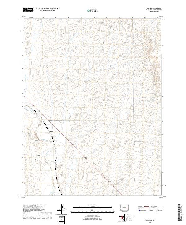 USGS Topographic Map – Clifford