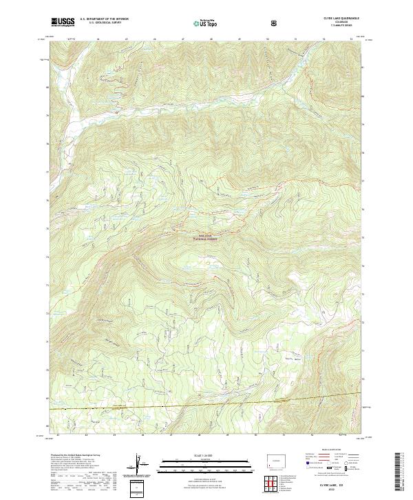 USGS Topographic Map – Clyde Lake