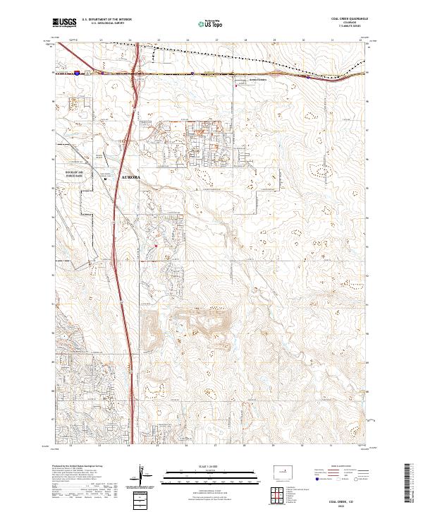 USGS Topographic Map – Coal Creek