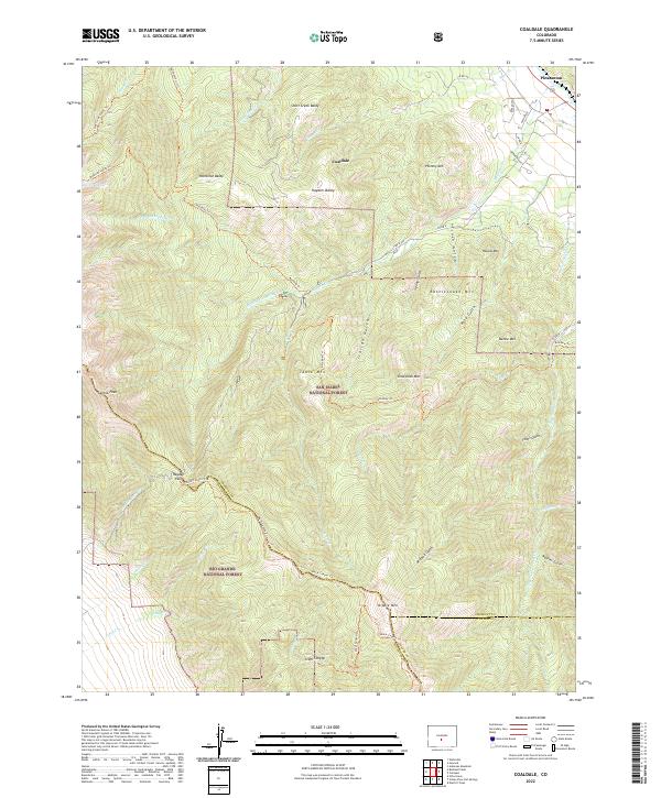 USGS Topographic Map – Coaldale