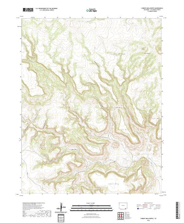 USGS Topographic Map – Cobert Mesa North