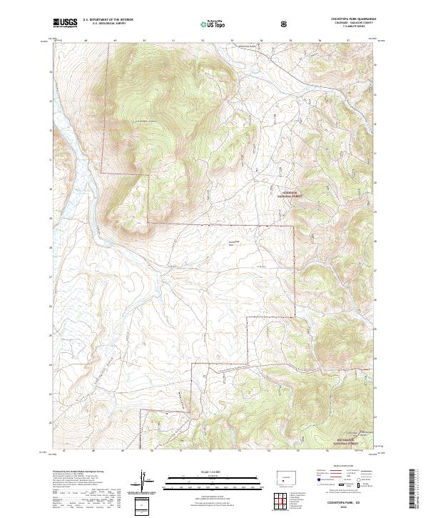USGS Topographic Map – Cochetopa Park