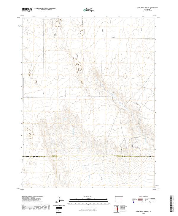 USGS Topographic Map – Cockleburr Springs