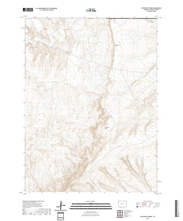 USGS Topographic Map – Coffeepot Spring