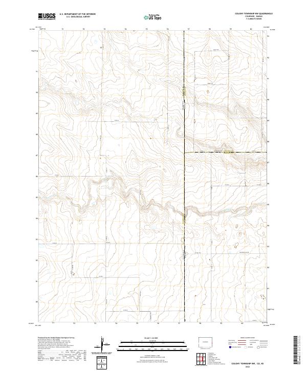 2022 Map of Colony Township NW, 2022 Print