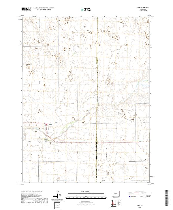 USGS Topographic Map – Cope