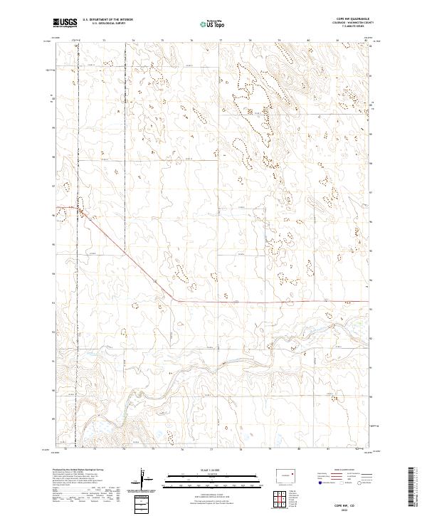 USGS Topographic Map – Cope NW