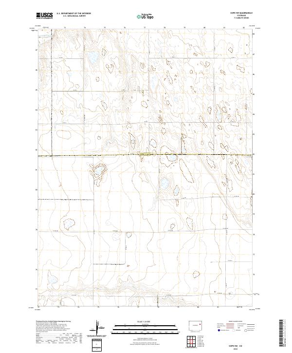 2022 Map of Cope SW, 2022 Print