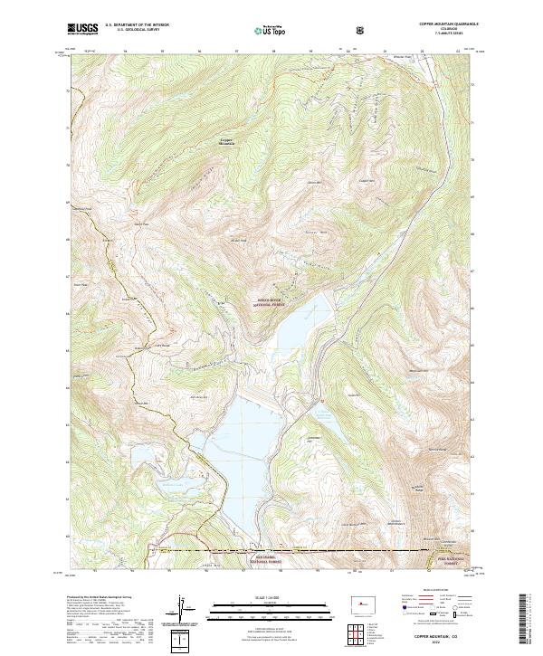 USGS Topographic Map – Copper Mountain