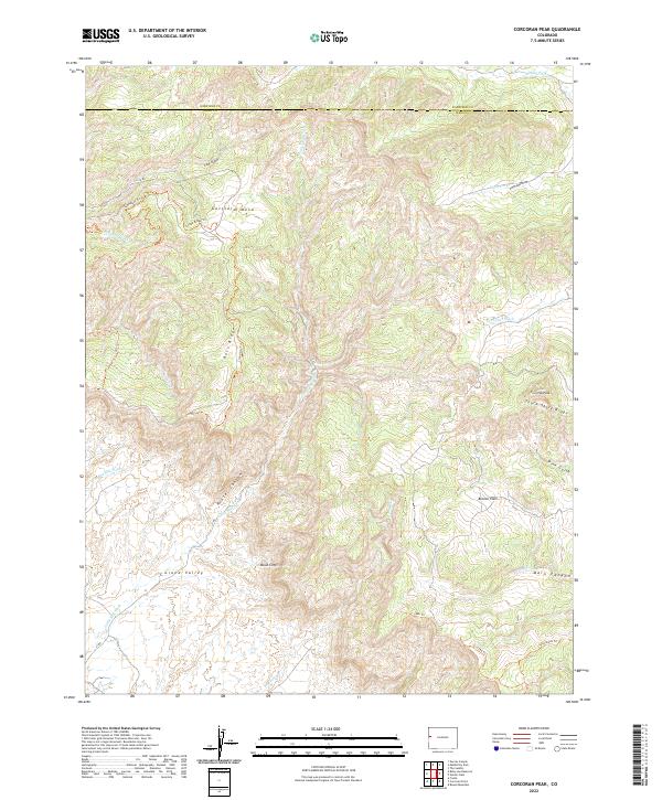 USGS Topographic Map – Corcoran Peak