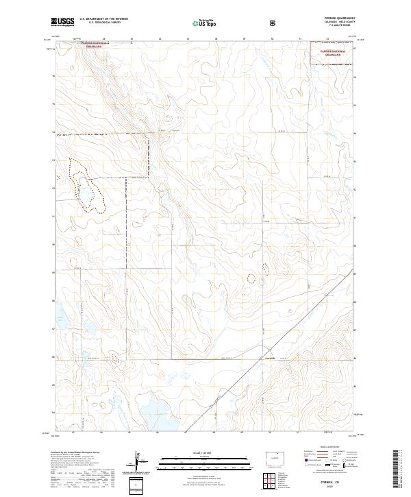 USGS Topographic Map – Cornish