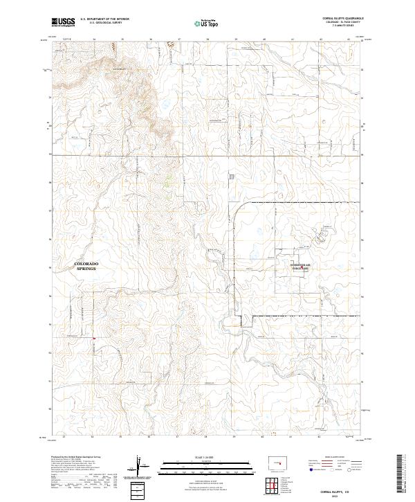 USGS Topographic Map – Corral Bluffs