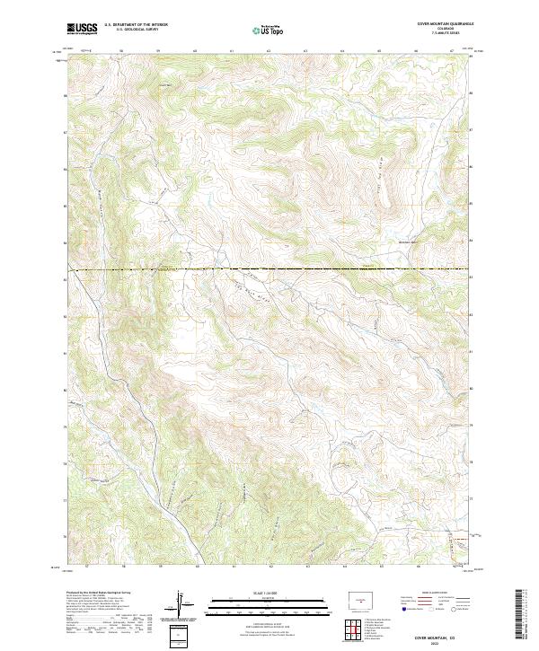 USGS Topographic Map – Cover Mountain