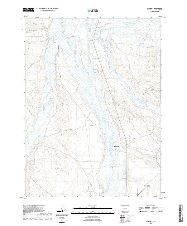 USGS Topographic Map – Cowdrey