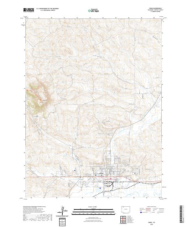 USGS Topographic Map – Craig