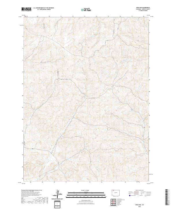 2022 Map of Craig NW, 2022 Print