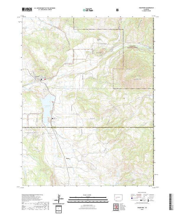 USGS Topographic Map – Crawford
