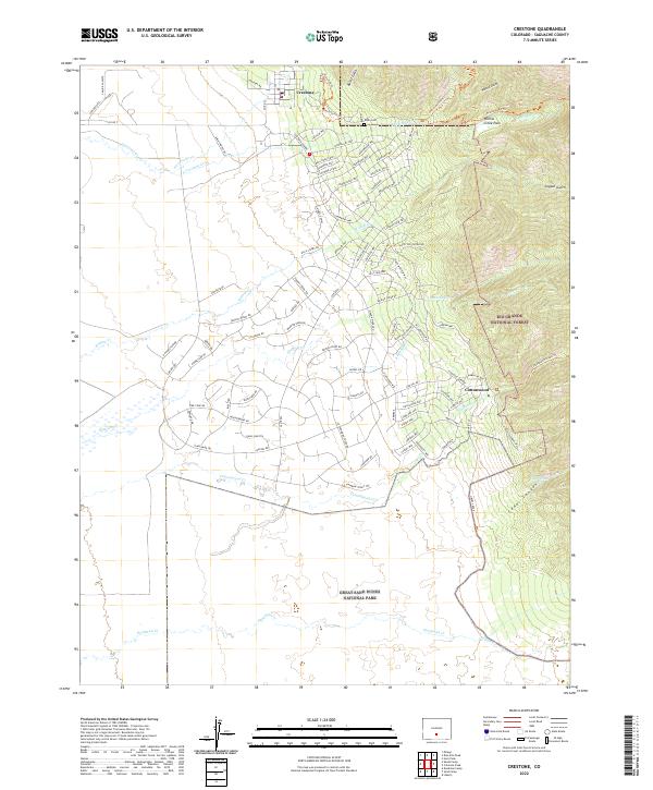 USGS Topographic Map – Crestone
