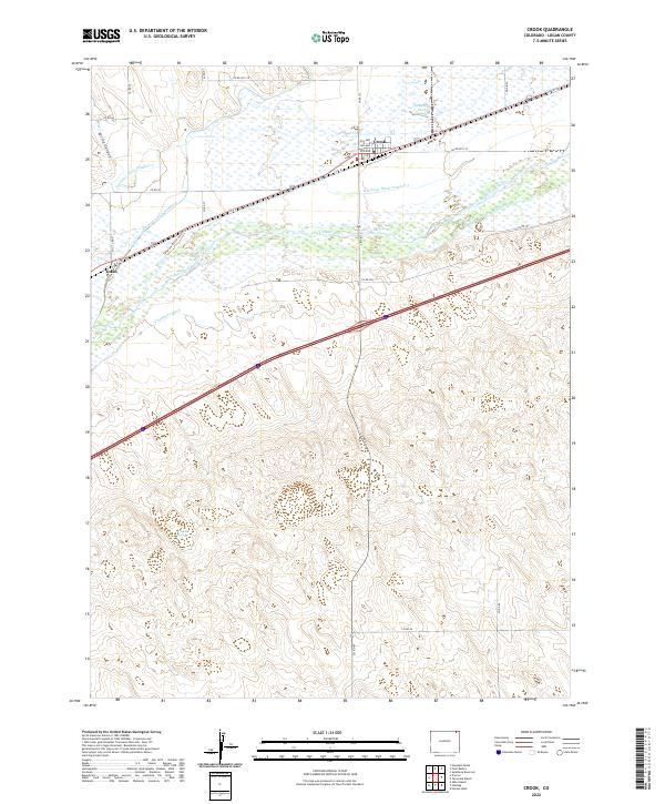 USGS Topographic Map – Crook
