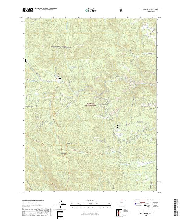 USGS Topographic Map – Crystal Mountain
