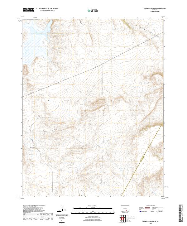USGS Topographic Map – Cucharas Reservoir