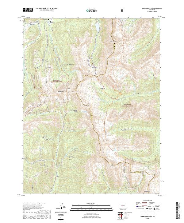 USGS Topographic Map – Cumberland Pass