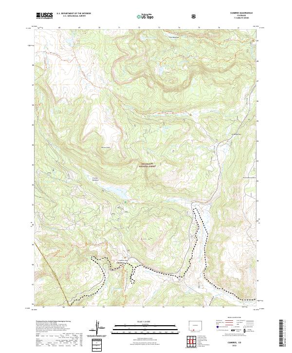 USGS Topographic Map – Cumbres