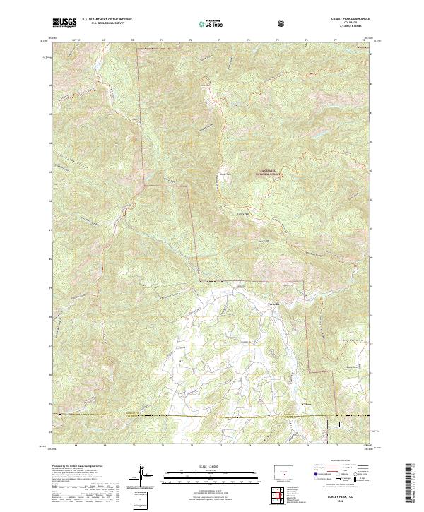 USGS Topographic Map – Curley Peak