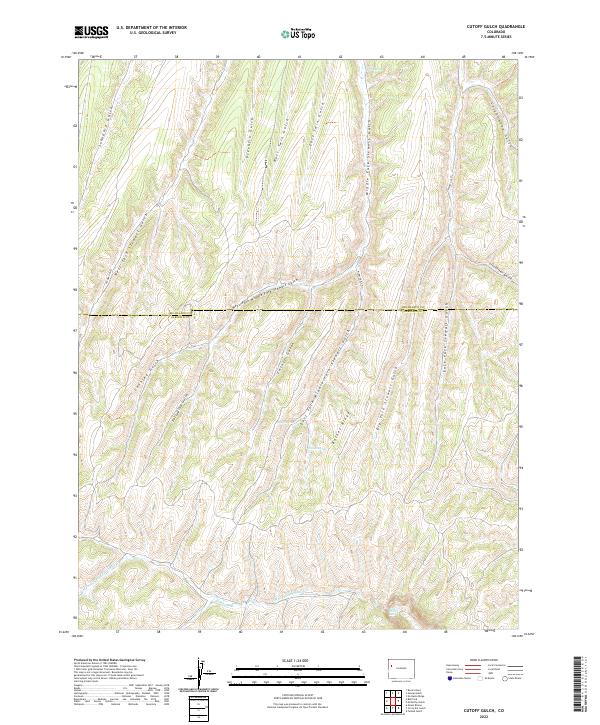 USGS Topographic Map – Cutoff Gulch