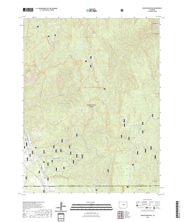USGS Topographic Map – Dakan Mountain