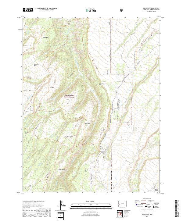 USGS Topographic Map – Davis Point