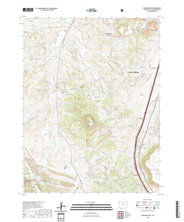 USGS Topographic Map – Dawson Butte