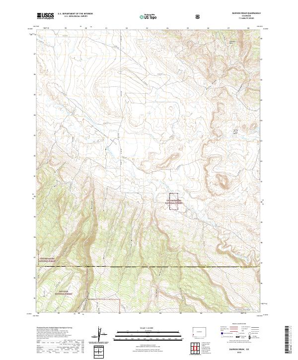 USGS Topographic Map – Dawson Draw
